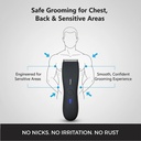 Taktik Body Hair Trimmer for Men – 800mAh Battery, Waterproof Design, 90-Min Runtime, Type-C Charging | TT-BHT800-BK |