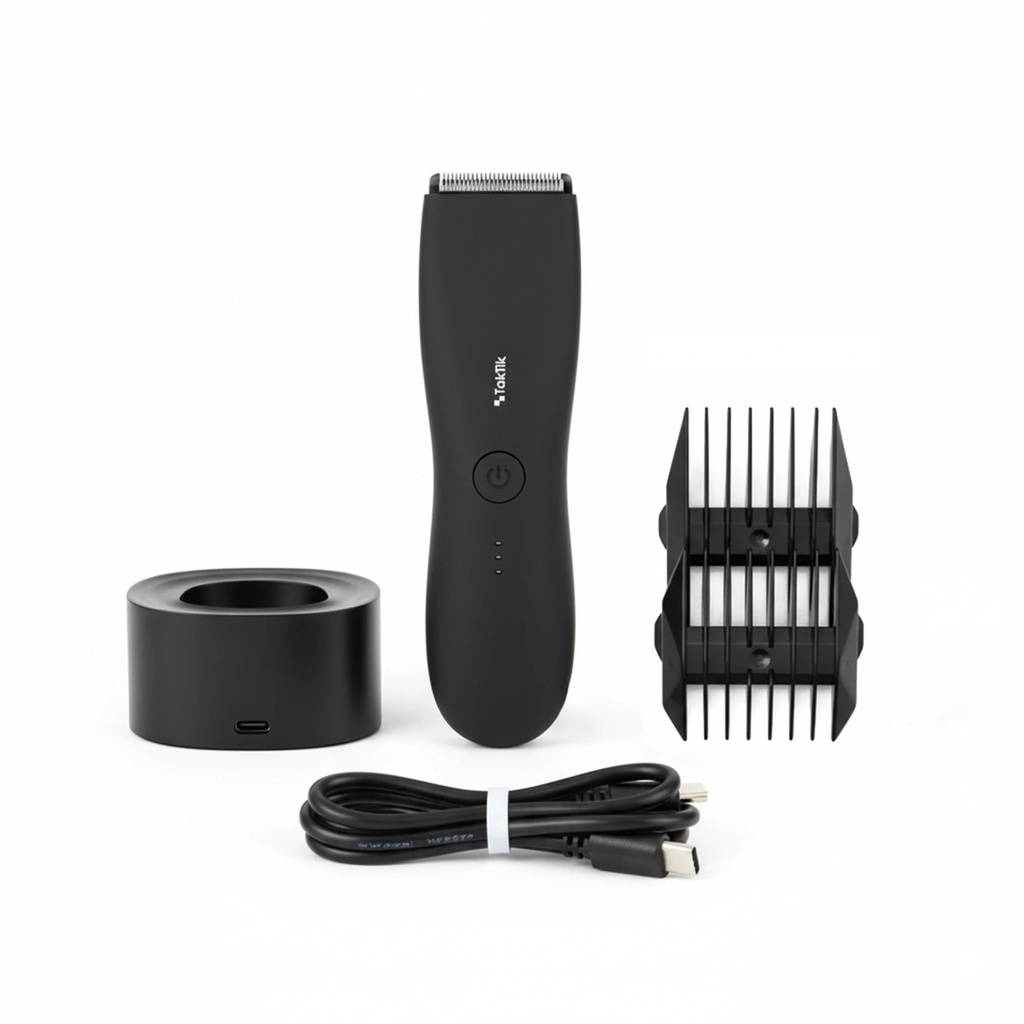 Taktik Body Hair Trimmer for Men – 800mAh Battery, Waterproof Design, 90-Min Runtime, Type-C Charging | TT-BHT800-BK |