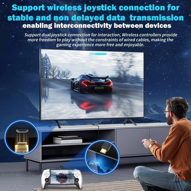 SF3500 Plus Handheld Game Console – 5-Inch IPS Display, Dual-Core 1.2G CPU, 2GB DDR3, FHD Output