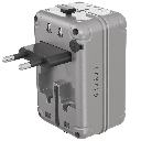 Levelo Roamiversal 2400W Travel Adapter – Universal Plug with 35W PD, 3× USB-C & 2× USB-A | LVLROAMI35WTAASL |