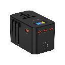 Powerology GaN 75W Universal Charger – 2500W Universal Travel Adapter with 3× USB-C, 1× USB-A & PD 70W Fast Charging | PWC041 | PWCUQC041 |