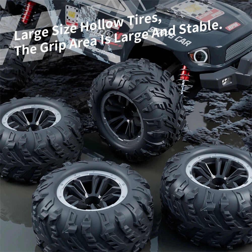 Wild Storm Brushless RC Car 1/16 Scale 4WD 50km/h Speed 1500mAh Battery 2.4GHz Remote Control All-Terrain Off-Road Racer - Metal Reinforced High-Speed Remote Control Car | HW8810 |