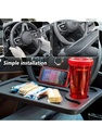 Multi-Function Portable Steering Wheel Car Desk Table For Eating Laptop Stand