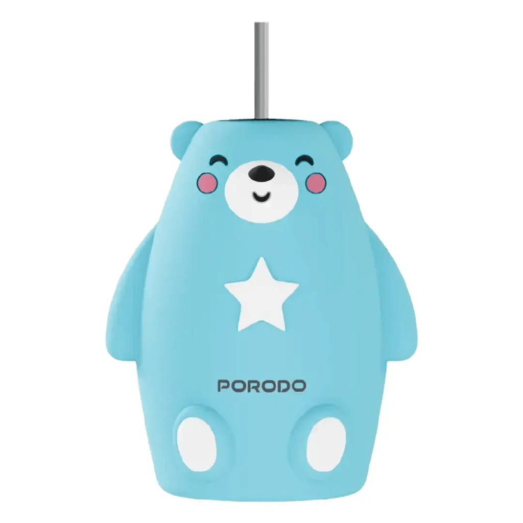 Porodo Totlo Kids' Electric Silicone Toothbrush 450mAh Battery IPX7 Waterproof Sonic Vibration USB Rechargeable - Soft U-Shaped Toothbrush for Gentle Kids' Oral Care | PDLFSTZ2U |