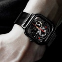 CIGA Design Hollow Automatic Watch 41mm Skeleton Dial 40-Hour Power Reserve 3ATM Water Resistance - Stainless Steel Automatic Wristwatch | Z011-BLBL-W13 |