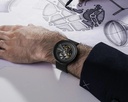 CIGA Design My Series Automatic Watch 45mm Skeleton Dial Seagull Movement 3ATM Water Resistance - Stainless Steel Watch with Black Mesh & Leather Straps | M021-BLBL-W13 |