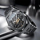 GEYA G-MAX Series Automatic Mechanical Watch Stainless Steel Skeleton Dial Sapphire Crystal Waterproof Luminous Men's Watch