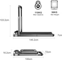 KingSmith WalkingPad R2 2-in-1 Foldable Treadmill with 12km/h Speed, 1.25HP Brushless Motor & KS Fit App Control | TRR2FB |