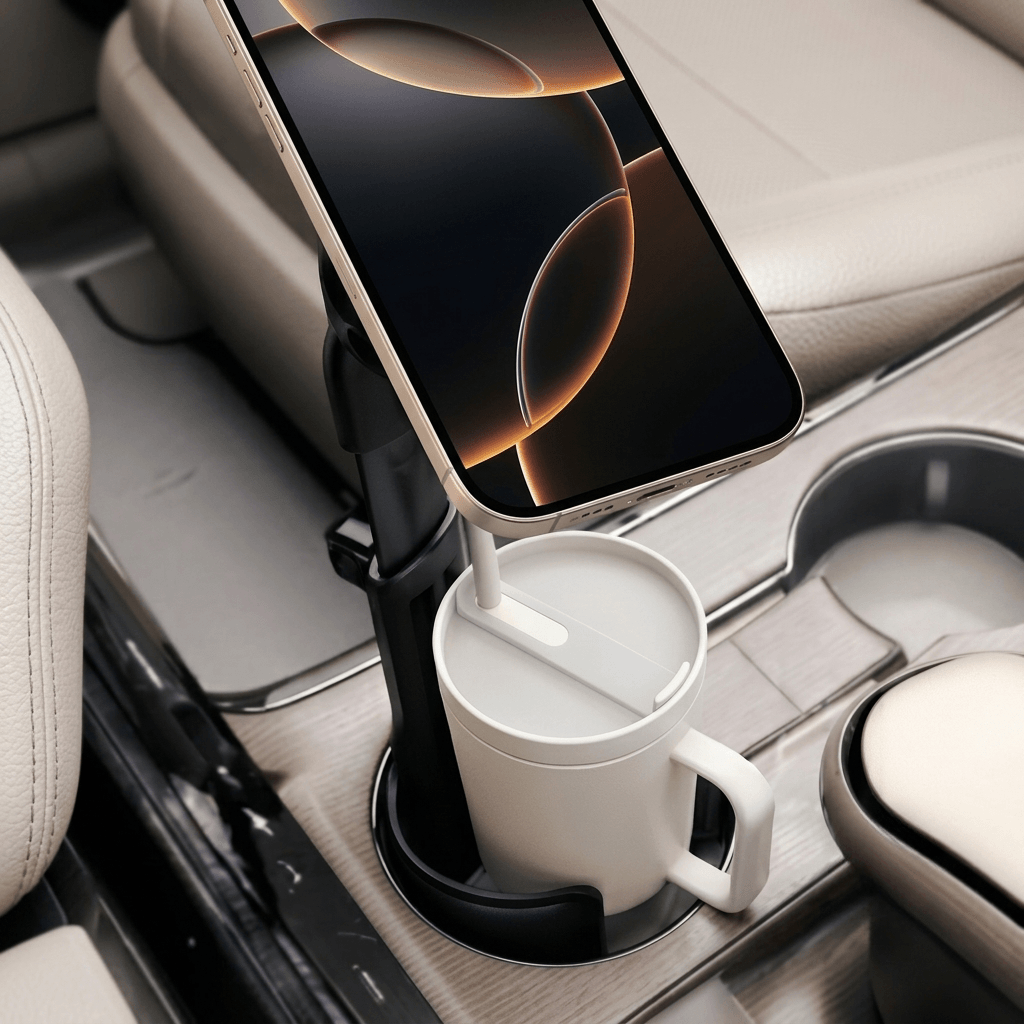 GOJI Magnetic Car Phone Holder 2-in-1 Dashboard & Air Vent Mount One-Hand Operation Universal Smartphone Mount - Secure Magnetic and Clip-On Design for Easy Driving | S7 |