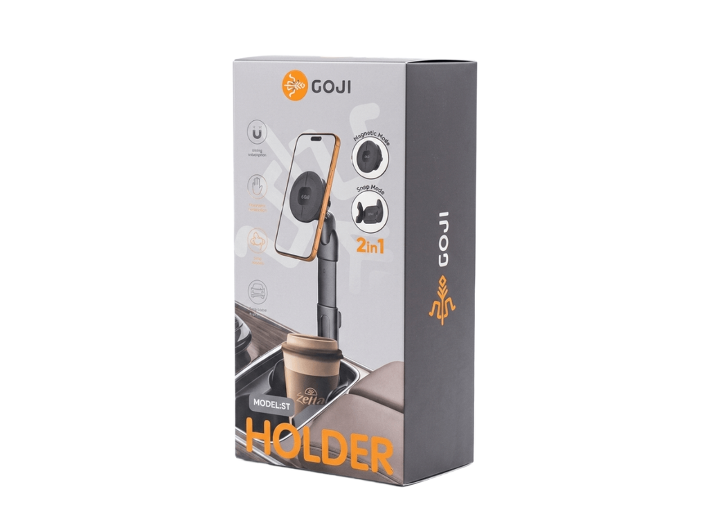 GOJI Magnetic Car Phone Holder 2-in-1 Dashboard & Air Vent Mount One-Hand Operation Universal Smartphone Mount - Secure Magnetic and Clip-On Design for Easy Driving | S7 |