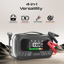Promate 3000A 12V Jump Starter with 150PSI Air Compressor, 16000mAh Power Bank, 65W PD, LED Flashlight & 7.5-Inch Display | PatrolPack-Ultra |