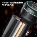 Promate 230W RapidCharge™ Car Charger, 140W PD 3.1, Dual USB-C, 45W USB-A QC 3.0, Multi-Device Fast Charging | PowerDrive-230 |