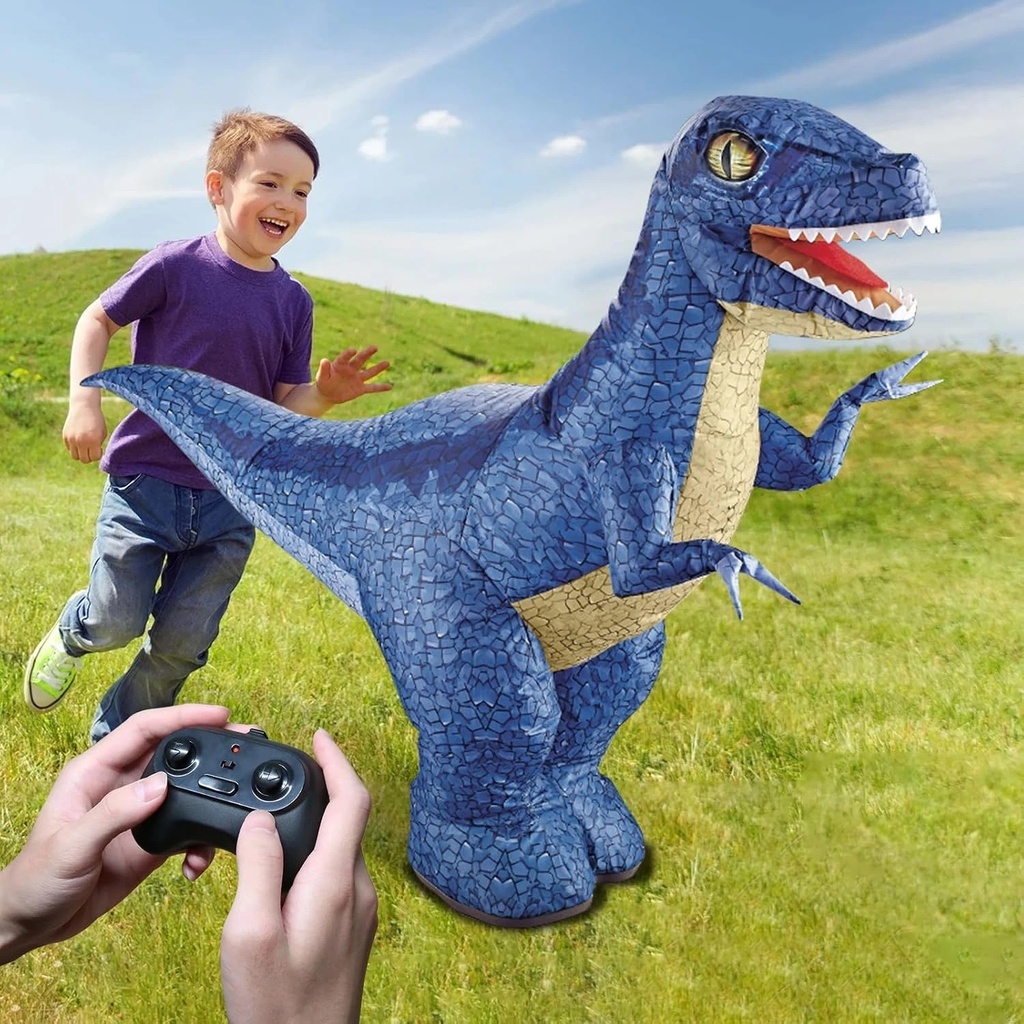 Remote Control Dinosaur Toy, Realistic Inflatable Walking Dinosaur, 2.4GHz Remote, 360° Rotation, Forward & Backward Movement, Rechargeable | NY070 |