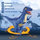 Remote Control Dinosaur Toy, Realistic Inflatable Walking Dinosaur, 2.4GHz Remote, 360° Rotation, Forward & Backward Movement, Rechargeable | NY070 |