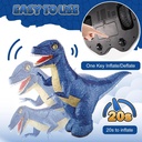Remote Control Dinosaur Toy, Realistic Inflatable Walking Dinosaur, 2.4GHz Remote, 360° Rotation, Forward & Backward Movement, Rechargeable | NY070 |