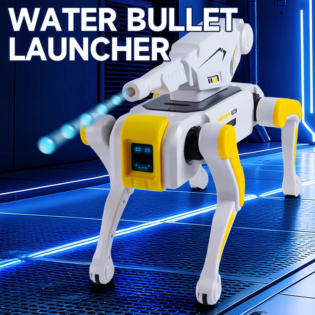 AI Remote Control Robot Dog, 2.4GHz Multifunctional Programming Stunt Robot with Voice Control, Lights, Water Bomb Launching & Shake Hands | CQ-796 |
