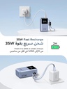 UGREEN Nexode Pro Mini Power Bank 10000mAh, 55W Fast Charging, Built-In USB-C Cable, Digital Display, Triple Device Charging | PB727 / 85301B |