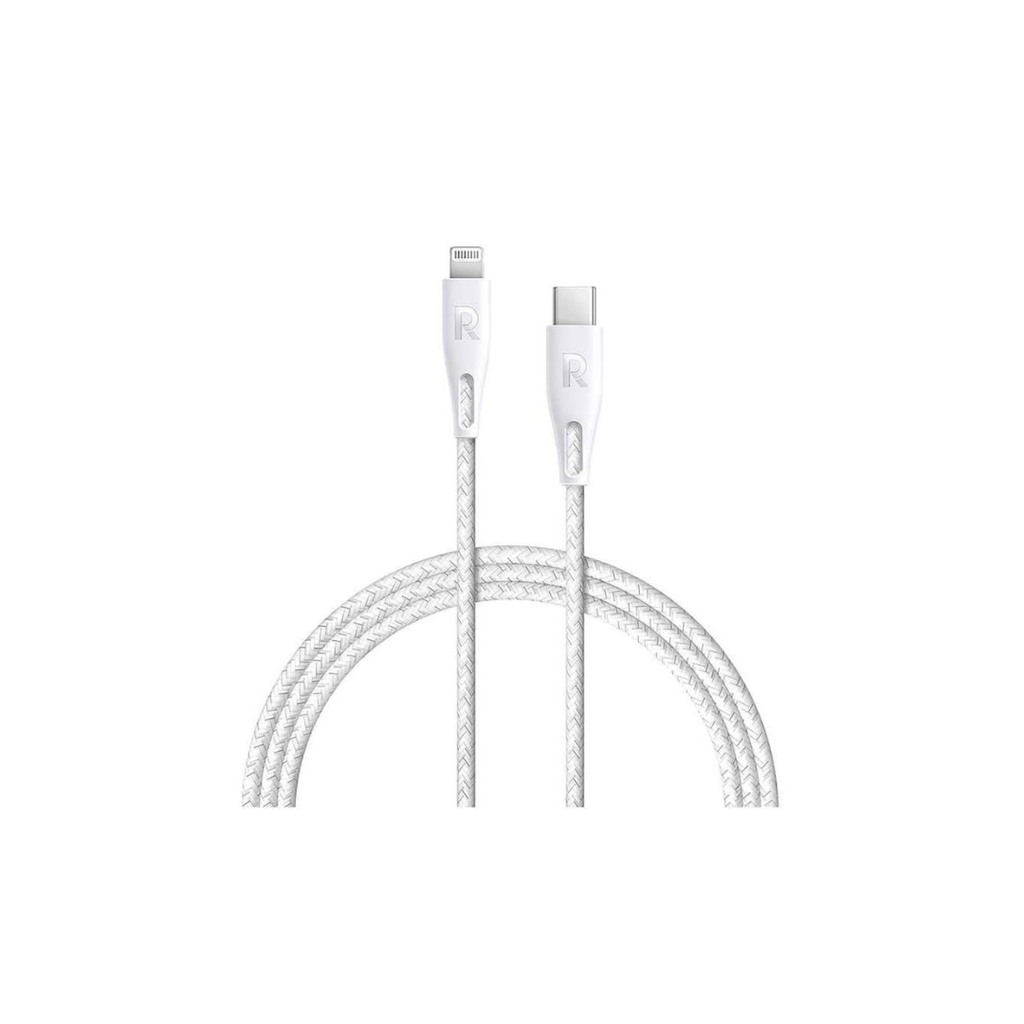Ravpower Chage and Sync Usb C Cable with Lightning Connector Nylon Braided 2m iPhone | iPad | iPod