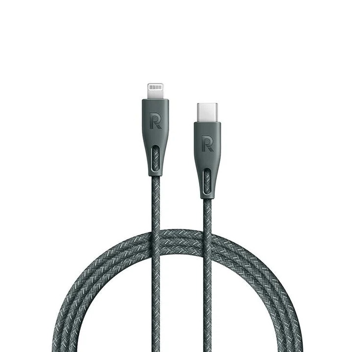 Ravpower Chage and Sync Usb C Cable with Lightning Connector Nylon Braided 2m iPhone | iPad | iPod