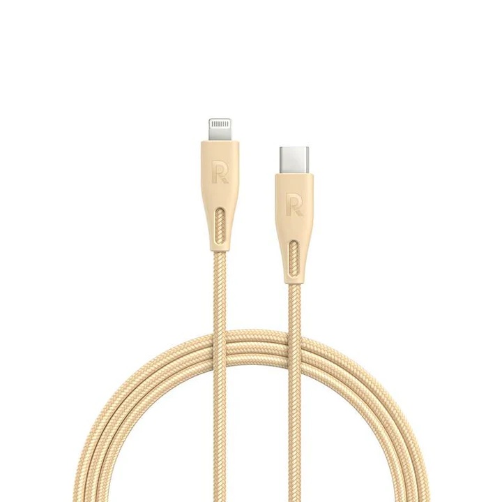 Ravpower Chage and Sync Usb C Cable with Lightning Connector Nylon Braided 2m iPhone | iPad | iPod