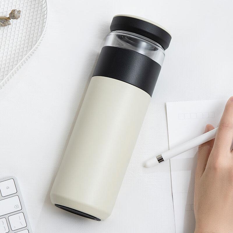 Xiaomi 520ml Fun Home Portable Water Vacuum Cup Tea Infuser Bottle Warm Keeping Food Grade PP Mug Thermas xiomi Outdoor Travel