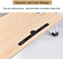 CHARMDI Foldable Laptop Table, Portable Laptop Bed Tray Tablet Slots