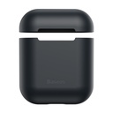 Baseus Wireless Charging Case For Airpods Bluetooth Earphone luxury Silicone Case Cover For Apple AirPods 2 Funda Box Coque - Black