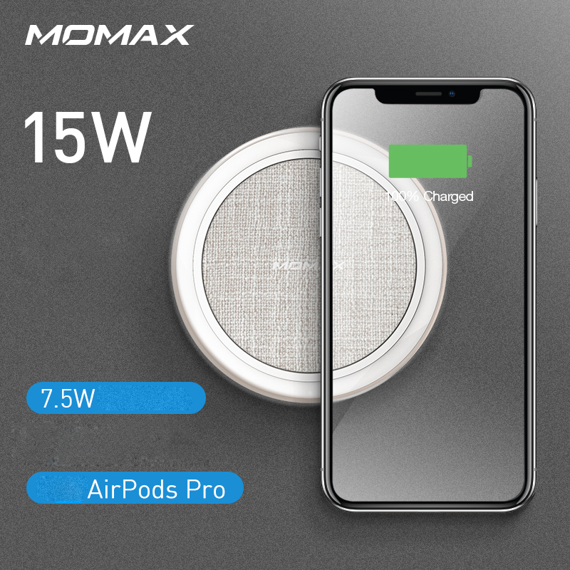 MOMAX Q.Pad 5 15W Fast Wireless Charger UD13
