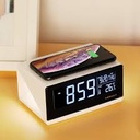 MOMAX QClock Digital LED Alarm Clock With Qi Wireless Charger Fast Charging Station QC1