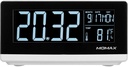 MOMAX QClock Digital LED Alarm Clock With Qi Wireless Charger Fast Charging Station QC1