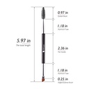 DUCARE DUAL ENDED EYEBROW BRUSH EYEBROW BRUSH / SPOOLIE (DF16)