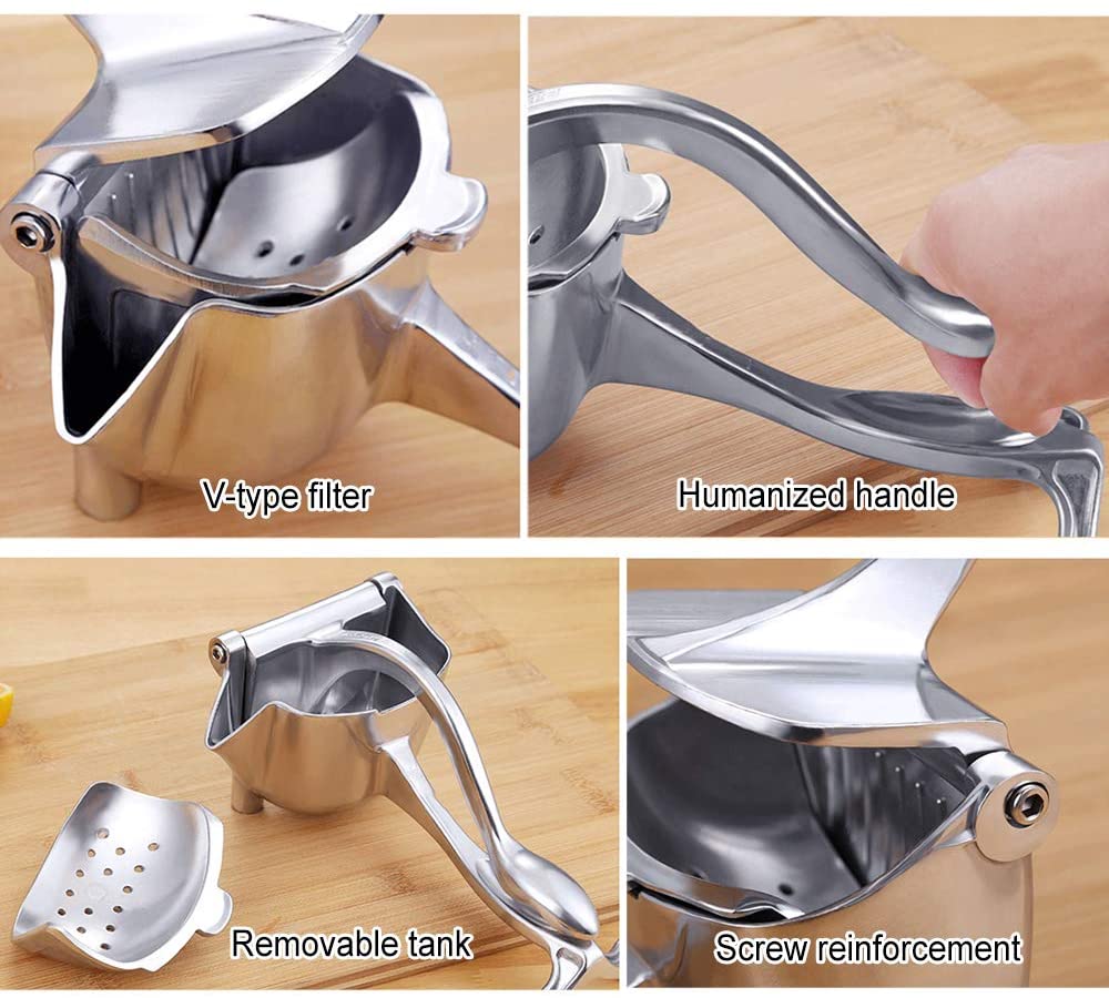 Juice Squeezer Stainless Steel Orange Juicer Fruit Juice Reamers Fast Handle Press Multifunctional Tool