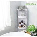 Corner Shelf Rack Rotating 360 Degree Corner Storage Holder Kitchen Organizer Rack Space Saver Holder