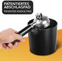 Homeffect Knock Box with Improved Handling Innovative Barista Tool Professional Black