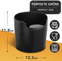 Homeffect Knock Box with Improved Handling Innovative Barista Tool Professional Black