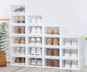 Shoe Box Drawer Organizer Storage DF008 Drawer Plastic Shoe Box 3 Pcs
