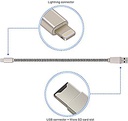 iDragon Memory Card Reader 2 in 1 Apple lightning cable Adapter and Data Sinc USB Charging Cable with external storage Micro SD Connector For iPhone 6/6 Plus/5/5s iPad iPod(Memory Card not included)