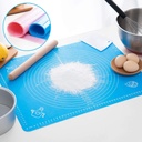 Silicone Baking Mat Flour Rolling Scale Mat Pad Kitchen Pizza Bread Pastry 36cm