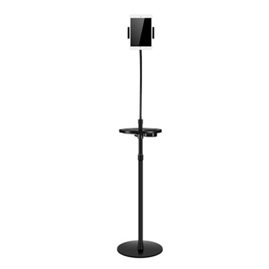 Aluminum Height Adjustable Universal Tablet Floor Stand - 110946