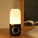 Velev V06 bluetooth Speaker HIFI Subwoofer Alarm Clock Light White Noise Machine Timing Firefly Sleep Speaker - Black