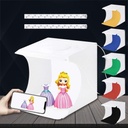 PULUZ Portable 7 Inch LED Portable Photo Studio 2 LEDs included 6 Colors Backdrops