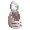 Makeup Cosmetics Storage Box Led Light Makeup Organizer Drawer