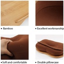 Natural Bamboo Lap Desk with cushion and Cup Holder
