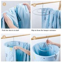 Multifunctional Stainless Steel Round Drying Rack Household Spiral Sheet Clothes Hanger