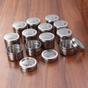 Magnetic Spice Rack Stainless Steel Magnetic Multi-Purpose Spice Storage