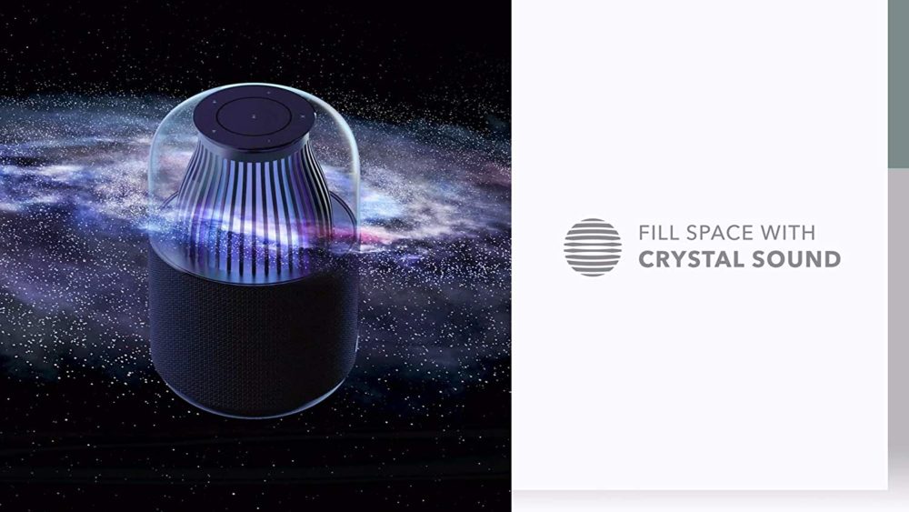 Momax Space True Wireless 360° Speaker With Ambient Light BS1D - Black