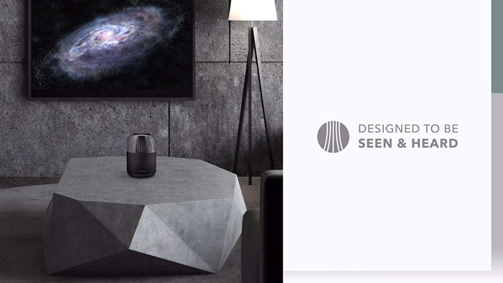 Momax Space True Wireless 360° Speaker With Ambient Light BS1D - Black