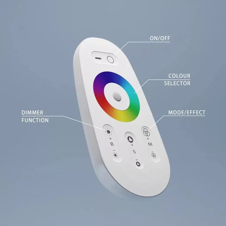 RGB WALL LIGHT WITH REMOTE (129222)