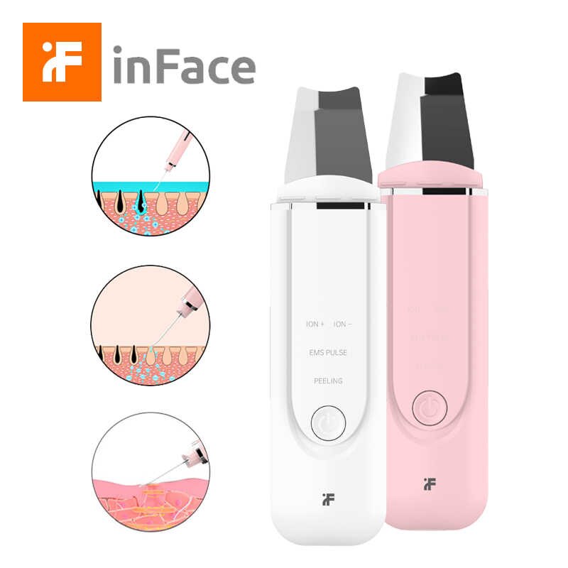 Xiaomi InFace Ultrasonic Ion Acne Cleansing Massage Skin Scrubber Peeling Shovel Facial Pore Cleaner Massager Blackhead Remover (MS7100)