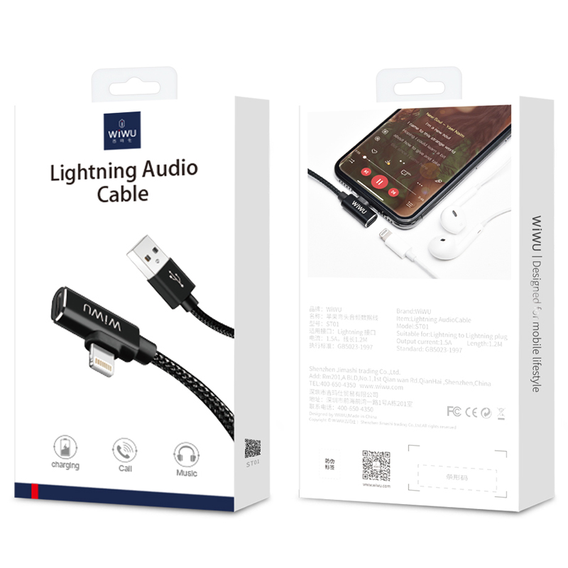 WiWU Lightning Audio Cable ST01